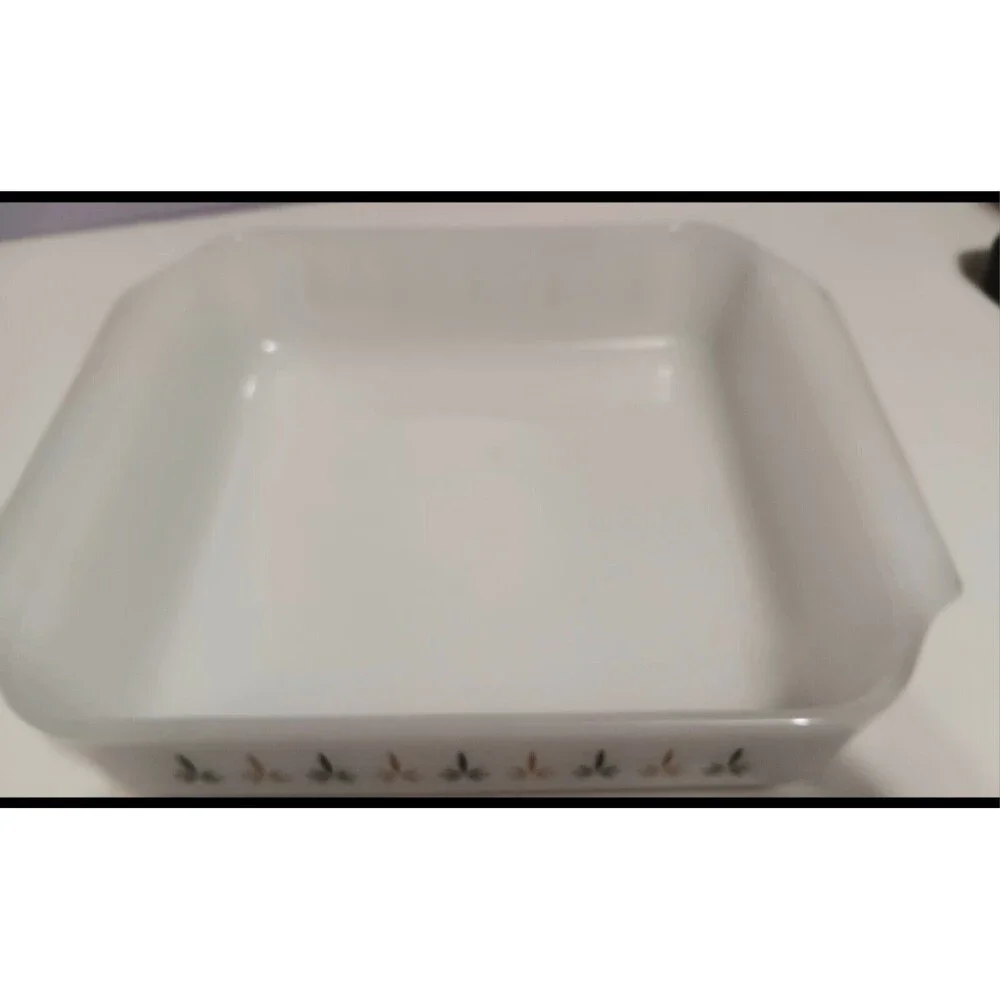 Fire King Anchor Hocking White Square Casserole 8